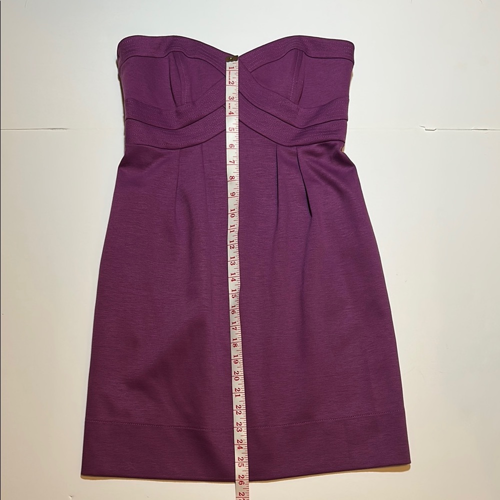 Elegant Purple Strapless Dress
